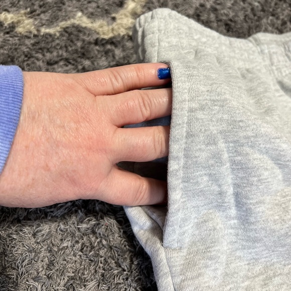 Boys Gray Champion Sweat Pants Large - Picture 3 of 5